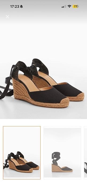 Qadın espadril platforma sandal 38 ölçü 1 dəfə geyinilib yeni kimidir