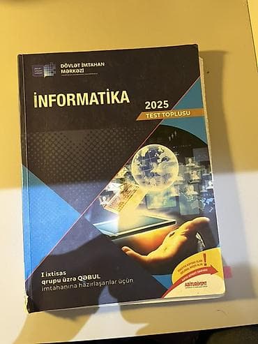 dim test kitablari: İnformatika 2025 – Test Toplusu - Nəşr: Dövlət İmtahan Mərkəzi (DİM) — 1