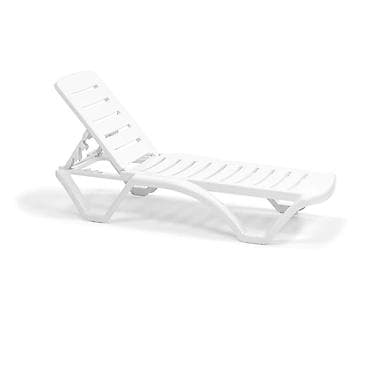 Açıq hava üçün tənzimlənən şezlong - Material: möhkəm plastik (UV və — 1
