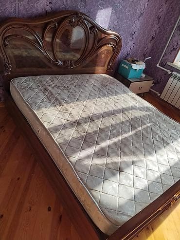 İşlənmiş, İkinəfərlik çarpayı, Bazasız, Matras ilə, Siyirməsiz