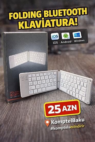 Məhsullar: 1) Yığılan Bluetooth klaviatura - Qatlanan, portativ — 1