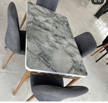 Masa və oturacaq dəstləri: Mətbəx üçün, Yeni, Açılan, Dördbucaq masa, 4 stul — 9