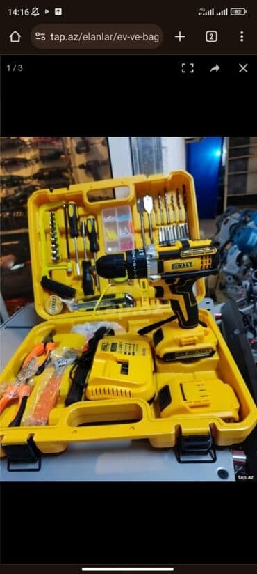 zaryatqa direl: Yeni Zərbəli drel Akkumulatorlu, Pulsuz çatdırılma — 1