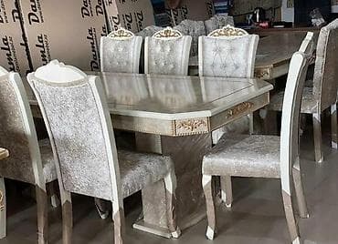 Dördbucaq masa, Qonaq otağı üçün, 6 nəfər, Açılmayan, Azərbaycan, Zəmanətli