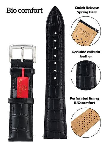 sensor saatlar: Yeni, Kəmər, Dəri, rəng - Qara — 1