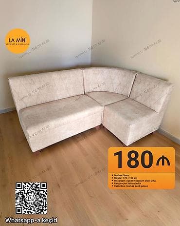 Künc divan, Mətbəx üçün, Açılan