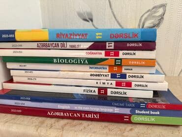 Azərbaycan dilində müxtəlif fənlər üzrə dərslik dəsti. Bu dəstə