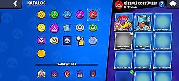 Brawl Stars hesabı – yüksək səviyyəli, zəngin kontentli - Kupa sayı — 6