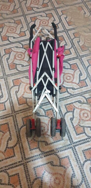 детская машинка: Классическая прогулочная коляска, Б/у, Пол: Девочка, Самовывоз — 6