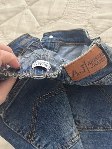 детская кобура на пояс: Uşaq üçün Armani Junior (AJ Armani Jeans) cins şalvarı. - Model: dar — 3