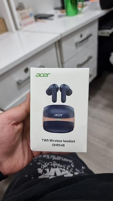 qulaqcıq bluetooth: Yeni Simsiz (Bluetooth) Qulaqcıqlar, Acer, rəng - Göy — 1