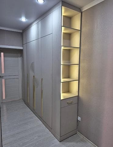 keramik tava: 6 qapı, Boz, Digər material, Açılan, Düz dolab — 1