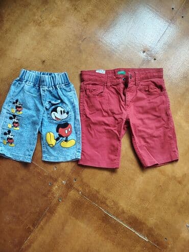 детская и подростковая одежда: Wekilleri cevirin Uşaq geyimləri dəsti 1) Mavi jeans şalvar - Düz — 3