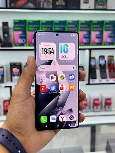 et maşını: Infinix Note 50 Pro, 256 GB, rəng - Boz, Sensor — 3