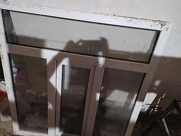 İşlənmiş İkiqat şüşə paketi Plastik pəncərə, Еni: 140 sm, Uzunluğu: 150 sm — 1