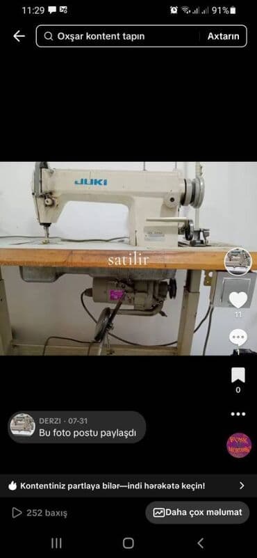 derzilik haqqinda melumat: Derzi Tikis masinlari — 5