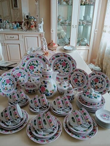 Çay dəsti, Farfor, 12 nəfərlik, Almaniya