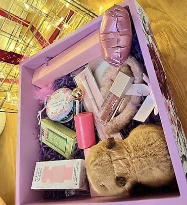 Süni güllər: Hədiyyə qutusu, rəng - Çəhrayı, Ödənişli çatdırılma — 1