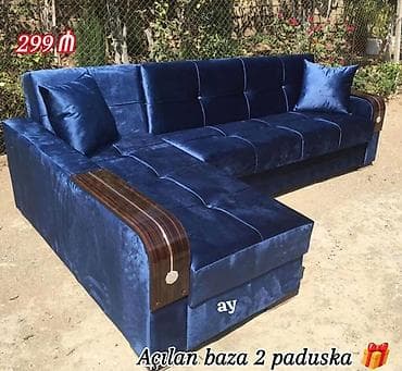 Künc divan, Açılan, Bazalı, Vеlur parça — 1