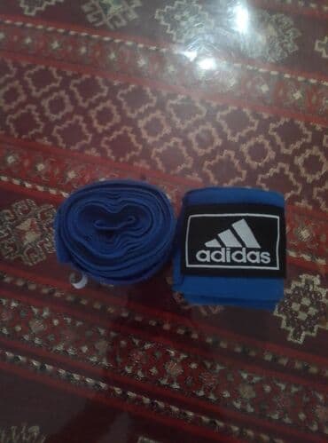 usaqliq yoluna qoyulan samlar: Məhsul: Boks/ MMA əl sarğıları (Adidas loqolu) - Rəng: mavi - Uzunluq — 2