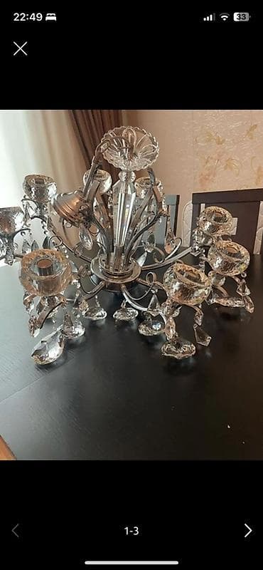 Çılçıraq, 10 və daha çox lampa, Metal — 1