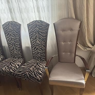 Qonaq otağı üçün, Açılmayan, Dördbucaq masa, 6 stul — 2