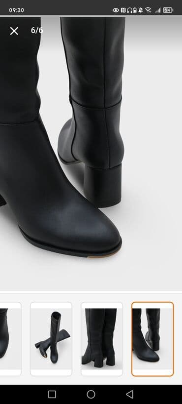 женские силиконовые сапоги: Сапоги, Размер: 38, цвет - Черный, Новый — 2