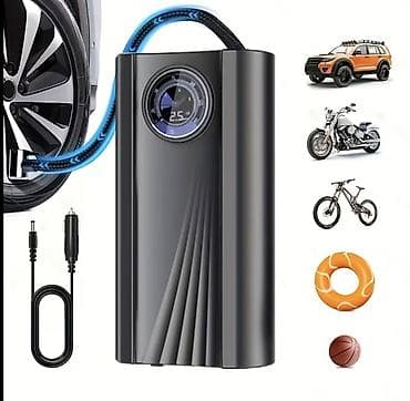 Rəqəmsal ekranlı portativ hava kompressoru (avtomobil, motosiklet