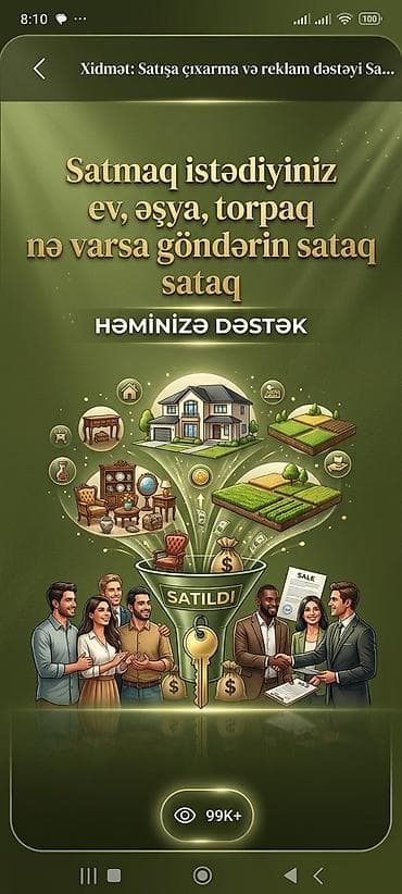 veten n muhafize xidmeti: Ne 10 manat ne 5 manat ne satsan 1 azn Xidmət: Satışa çıxarma və — 1