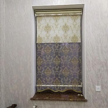 Rulon pərdə və vitrin örtükləri - Model: klassik naxışlı rulon pərdə