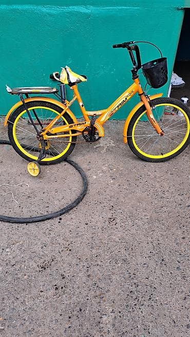 uşaq oyun: Uşaq velosipedi – Strim Velo - Rəng: parlaq narıncı, sarı detallarla — 1