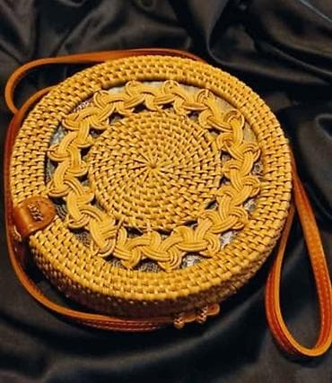 Çantalar: 🌿 Diqqət çəkən təbii rattan çanta! ✨ — 4