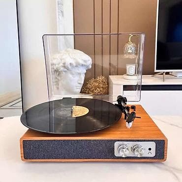 Markalar: Vinil plastinkalar üçün retro üslublu pikaplar Məhsul təsviri: - — 4