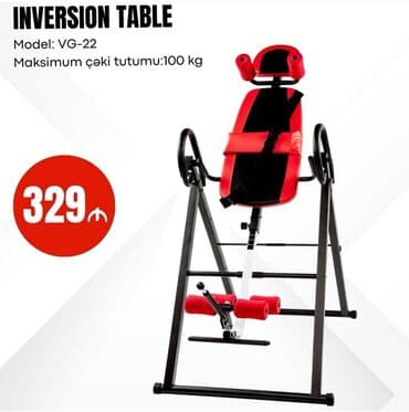 Inversion Table – Ev və fitnes zalları üçün çevrilmə trenajoru Mövcud
