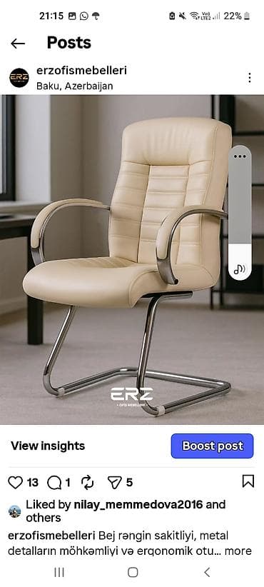 mebel materialı: Yeni, Təkərli, Qolları tənzimlənmir, Süni dəri — 6