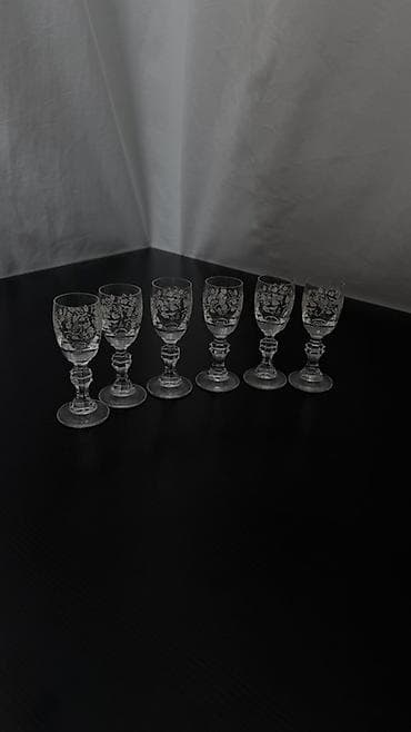 xrustal rumka: Rümkalar, rəng - Ağ, Şüşə, 6 ədədli dəst, Çexiya — 3