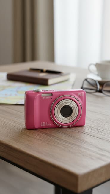 Kamera Satilir. Model: CASIO QV-R300 Mega pixels: 16.1 Zoom: 5X