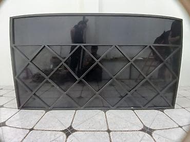 jurnali masa: Qara rəngdə resepsiyon/qarşılama stolu - Material: laminat/MDFlam — 2