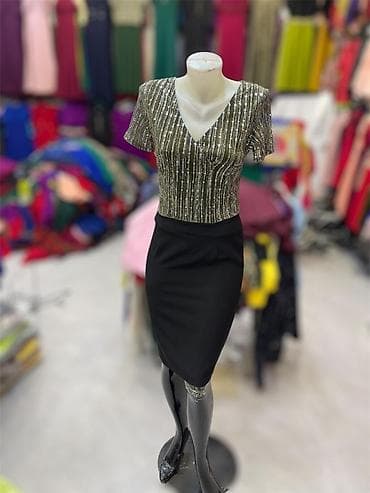 muncuqdan canta: Qadın geyimləri – müxtəlif modellər - Şaftalı rəngində A-kesim qısa — 4