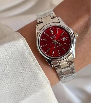 sederek saat: Yeni, Qol saatı, Casio, rəng - Qırmızı — 1