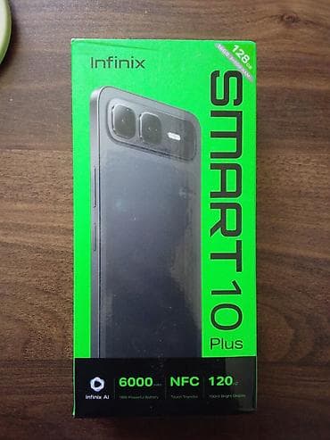 Infinix 128 GB, rəng - Qara, Zəmanət, Sensor, Face ID — 1