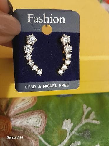 Сумки: Yenidir Zirconiya daşlı qadın sırğaları – “ear climber”/qulaq boyunca — 2