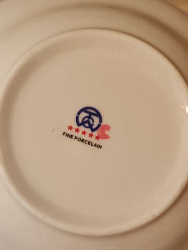 Digər süfrə qabları: Boşqablar, 6 ədədli dəst, Farfor, SSRİ — 3