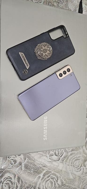 iphone 14 plus: Samsung Galaxy S21 5G, 128 GB, rəng - Bənövşəyi, Sensor, Barmaq izi, Simsiz şarj — 6