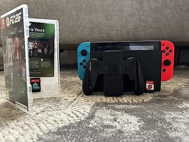 ANCAQ BARTER Nintendo switch V2,üstündən 128Gb əlavə yadaş və — 1