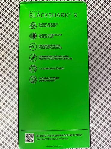 ​Razer BlackShark V2 X wired gaming headset satılır. Qulaqlıqlar — 4