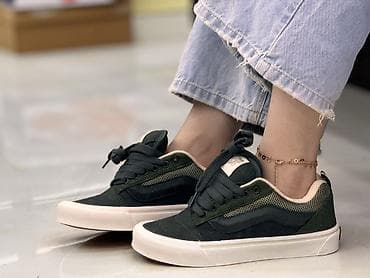 zamuş makasin: Vans Yaşıl rəng palitrası ilə klassik skeyt tərzli uniseks idman — 2