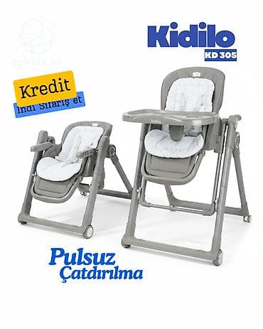 👶 Kidilo KD305 Uşaq Yemək Stulu ✨ Körpənizin rahat və təhlükəsiz