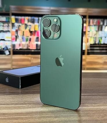 IPhone 13 Pro Max, 128 GB, Yaşıl, Zəmanət, Simsiz şarj, Face ID