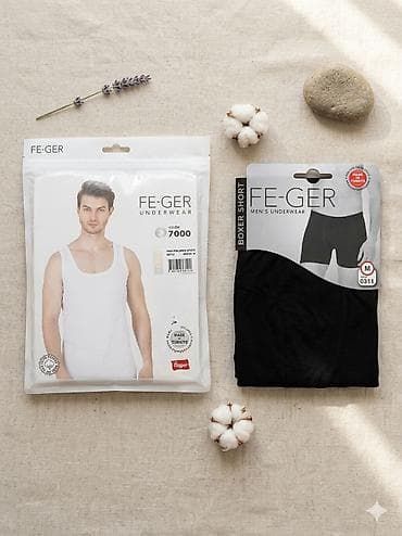 kişi alt paltarlari: FE-GER kişi daxili geyim dəsti - Brend: FE-GER Underwear - Məhsul — 1